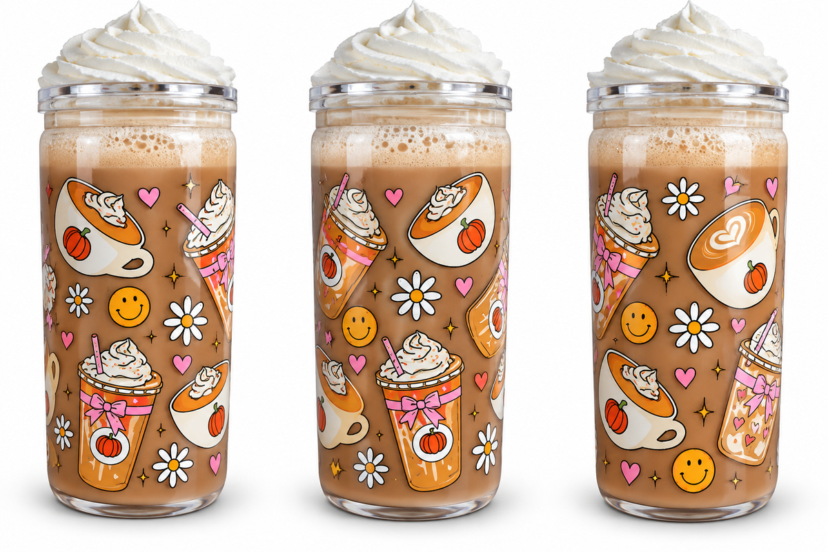16 oz Pumpkin Spice Coffee & Bows Fall Tumbler