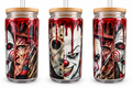 16 oz Classic Horror Icons Blood Drip Glass Tumbler