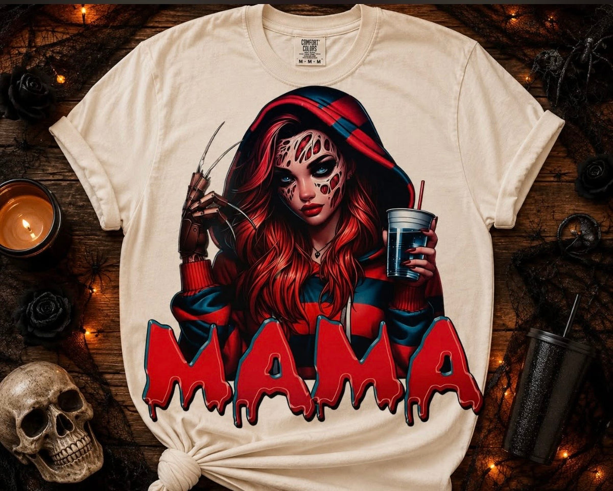 MAMA Horror Girl Graphic T-Shirt