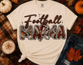 Football Mama Shirt | Cute Game Day Mom Tee | Leopard & Cow Print Football Graphic